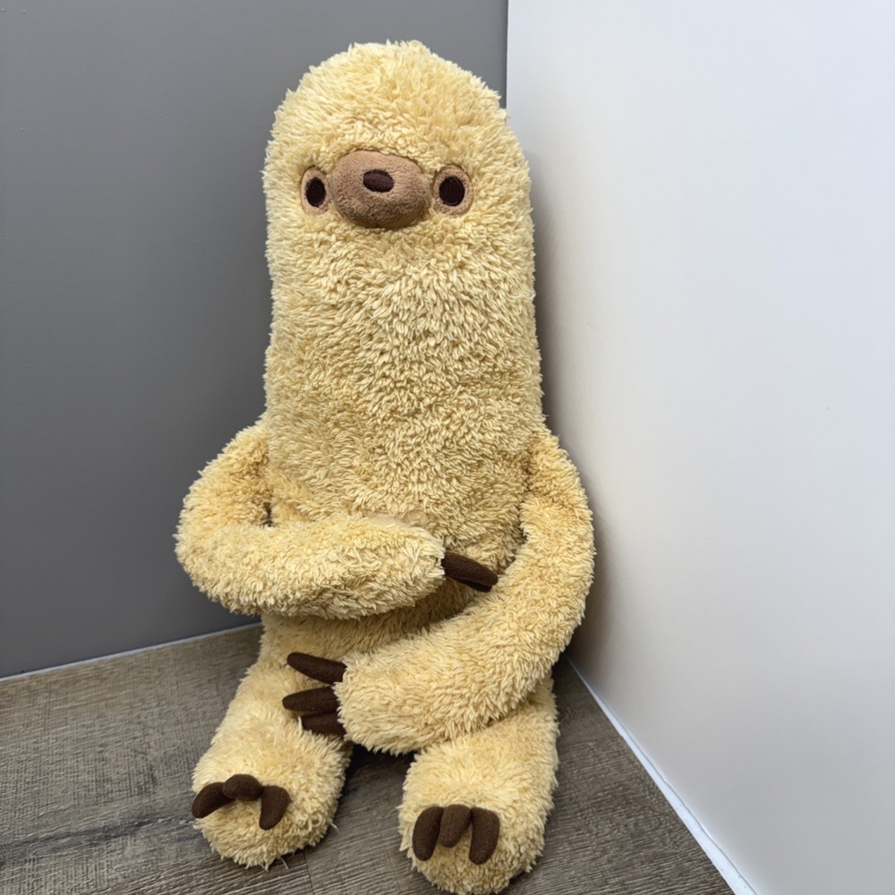 GUND Pusheen Sloth Plush 17" Beige Soft Stuffed Animal Toy Collectible